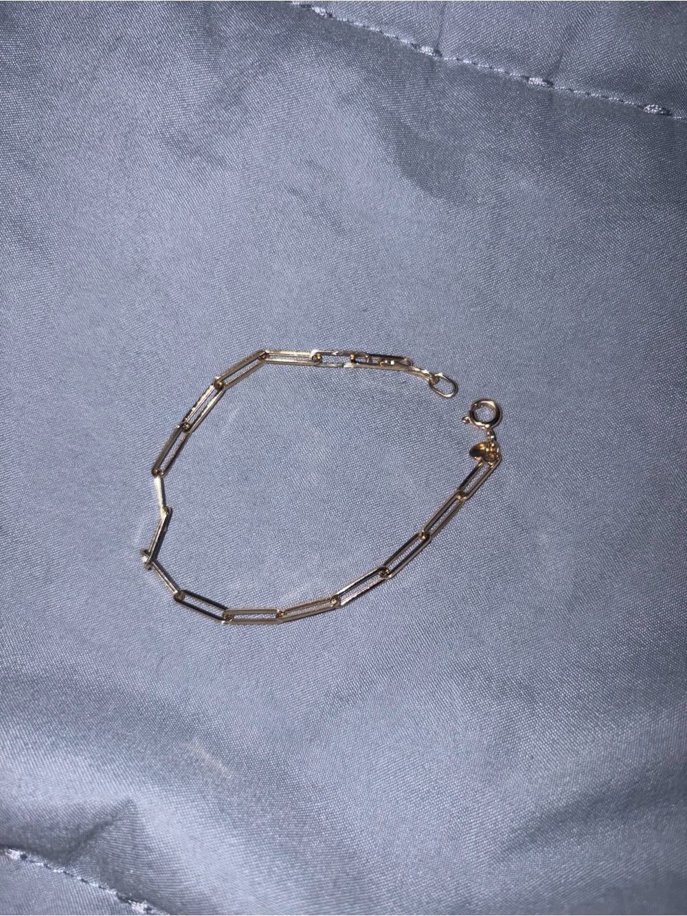10K Gold Paperclip Chain Bracelet - Women's Jewelry